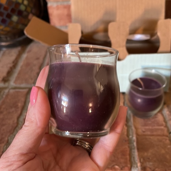 NIB Set of 2 PartyLite Black Raspberry Jar Candles - Picture 3 of 4